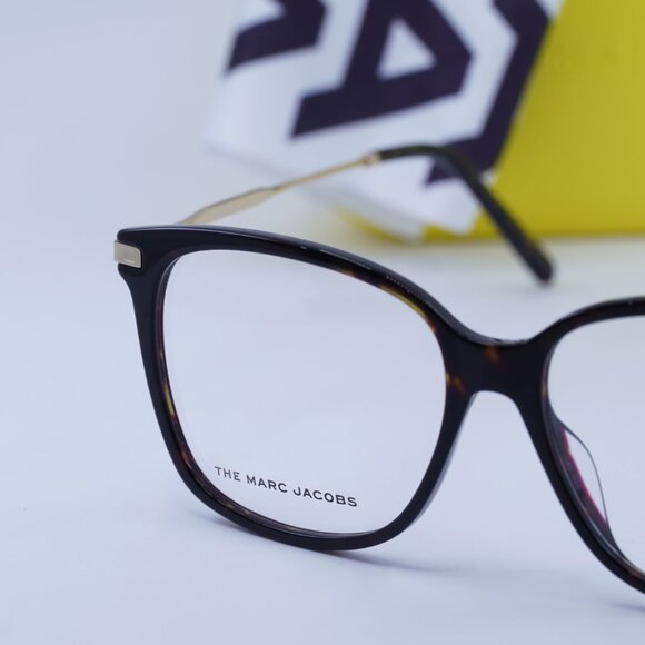 Marc Jacobs MARC 562 0086 00 Square Eyeglasses 54mm – Havana/Gold - Picture 2 of 11